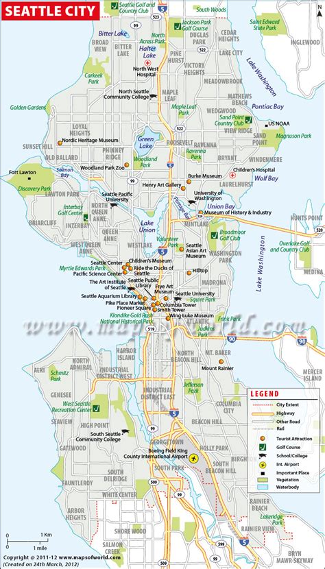 map of seattle washington.